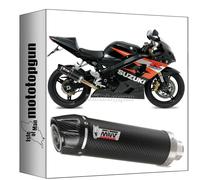 mivv exhaust full go gp carbon compatible with suzuki gsx-r 600 2004 2005 mototopgun
