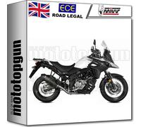 Mivv Exhaust Muffler Oval Carbon Carbon Cap SUZUKI DL V-STROM 650 2017 > 2023