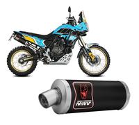 Mivv Exhaust Muffler Dakar Inox Black Yamaha Tenere 700 World raid 2022 2024