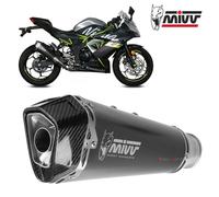 K.048.LDRB - Exhaust Muffler MIVV DELTA RACE Black KAWASAKI NINJA / Z 125