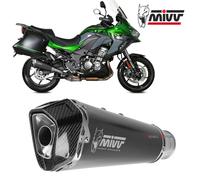 Mivv Exhaust Muffler Delta Race Black Inox kat KAWASAKI VERSYS 1000 2019 2022