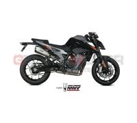 Mivv Delta Race Ktm 790 Duke 2018-20/890 Duke 2020-23 Kt.020.ldrx Homologated Slip On Muffler Silver Homologated unisex