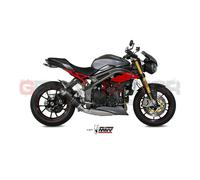 Mivv Triumph Speed Triple 2017 17 Exhaust Gp Black Motorcycle Low