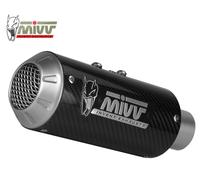 SILENCER MIVV MK3 GLOSSY CARBON FOR KAWASAKI Z 125 2019-2024