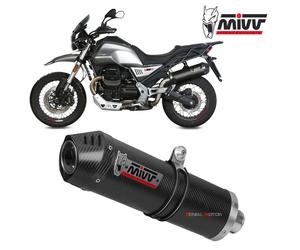 Mivv Exhaust Muffler Oval Carbon Carbon Cap kat MOTO GUZZI V85 TT 2019 2024