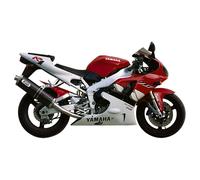 Mivv Exhaust Muffler Oval Carbon Fiber for Yamaha Yzf 1000 R1 1998 > 2001