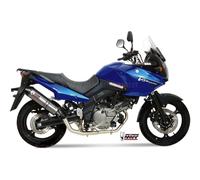 Mivv Exhaust Muffler Oval Titanium Carbon Cap Suzuki Dl V-Strom 650 2007 > 2011