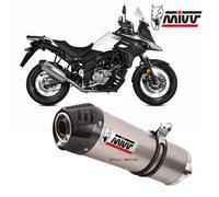 Mivv Oval Suzuki Dl V-strom 650/xt 2017-24 S.049.lnc Homologated Full Line System Silver Homologated unisex