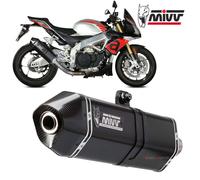 SILENCER MIVV SPORT SPEED EDGE STEEL BLACK FOR APRILIA TUONO V4 1100 2018-2020