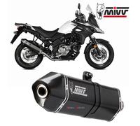 Mivv Exhaust Muffler Speed Edge Black Inox black SUZUKI V-STROM 650/XT 2017 2023