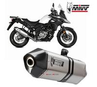 Mivv Suzuki Dl V-Strom 650 2017 17 Exhaust Motorcycle Silencer Speed Edge Steel