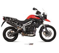 Mivv Exhaust Muffler Suono Black Inox kat TRIUMPH TIGER 800 XC/XR 2011 > 2016