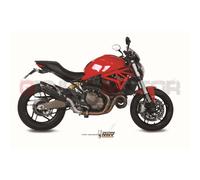 Mivv Exhaust Muffler Suono Black Steel Black for DUCATI MONSTER 821 2014 > 2017