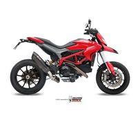 Mivv Exhaust Muffler Suono Black Steel for Ducati Hypermotard 821 2013 > 2015