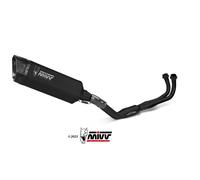 MIVV FULL COMPLETE EXHAUST SYSTEM SR-1 BLACK STEEL FOR YAMAHA T-MAX 560 2022-202