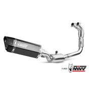 MIVV FULL EXHAUST HIGH IN TITANIUM BLACK SR-1 YAMAHA YZF R7 2022-2024