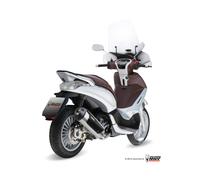 MIVV Urban Exhaust C.PG.0013.B - Stainless Steel Full System - Piaggio Beverly 125/300 2010-13