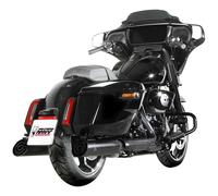 Mivv HR-1 Black Steel Exhaust Silencers HARLEY D STREET GLIDE 2017 2026