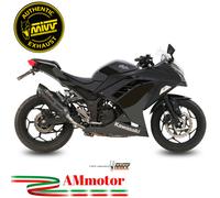K.038.L9 - Muffler Mivv SUONO STEEL BLACK KAWASAKI NINJA 300 13- Z300 15-