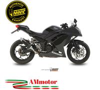 MIVV Slip-on Muffler GP K.038.LXB - Homologated - Kawasaki Ninja 300 2013-16, Z300 2015-16 - Silver
