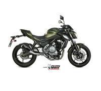 MIVV MK3 Complete Exhaust Line For Kawasaki Z650 Ninja 2017-2023 Rear Black
