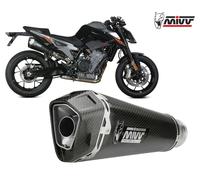 Mivv Muffler slip-on exhaust DELTA RACE Black Inox kat KTM 890 DUKE 2020 2026