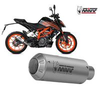 Mivv Muffler slip-on exhaust MK3 Inox for KTM 125 DUKE 2021 > 2023