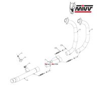 Manifold header YAMAHA Tenere 700 2021 2022 MIVV - RC