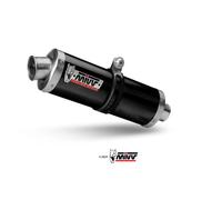 MIVV OVAL BLACK STAINLESS STEEL SILENCER FOR ROYAL ENFIELD HIMALAYAN 2021-2023