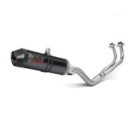 MIVV OVAL COMPLETE EXHAUST BLACK STAINLESS STEEL CARBON FOR YAMAHA T-MAX 560 22-