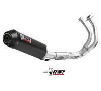 MIVV COMPLETE EXHAUST SYSTEM OVAL CARBON FOR KAWASAKI Z 650 2024-2025