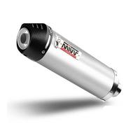 Mivv Oval Honda Crf 1000 L Africa Twin 2016-19 H.059.lnc Homologated Slip On Muffler Silver Homologated