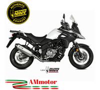 Mivv Exhaust Muffler Speed Edge Inox for SUZUKI V-STROM 650 / XT 2017 > 2023