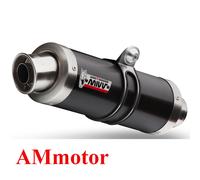 S.017.LXB - Silencer Exhaust Mivv GP Steel Black Suzuki GSF 650 Bandit 05-06