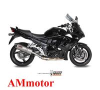 MIVV Exhaust Silencer for Suzuki GSF 1250 Bandit 2013 - Oval Titanium-Carbon Cap