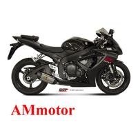 Mivv Suono Suzuki Gsx-r 600/gsx-r 750 2006-07 S.021.l7 Homologated Slip On Muffler Silver Homologated unisex