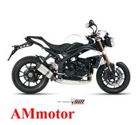 MIVV Motorcycle Exhaust Suono for Triumph Speed Triple 2014 - Steel Low