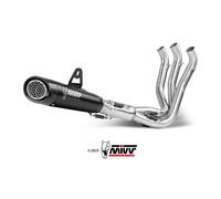 MIVV X-M5 BLACK STEEL COMPLETE EXHAUST SILENCER FOR TRIUMPH TRIDENT 660 2021-20