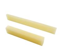 Miwayer 1 pair Guitar Unbleached Bone Bridge Saddle and Nut Made of Real Natural Bone (UN Untreated Bridges 1 pair)