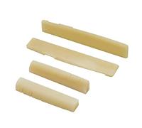 Miwayer 12 String Acoustic Bridge Guitar Unbleached Bone Saddle and Nut Made of Real Natural Bone (12 String Acoustic Bridges 2 pair)
