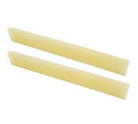 Miwayer 2 Pack 6-12 String Guitar Untreated Unbleached Bone Saddle, Guitar Bridge Saddles, Cut from Whole Bones, 80x10x3mm