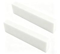 Miwayer 2 Pack Guitar Untreated Bone Nut, Guitar Bridge Blank Nuts, Cut from Whole Bones (52mm x 10 x 6 mm Nut 2 Pack)