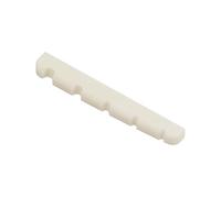 Miwayer 4/5/6 String Electric Bass Bone Bridge Nut Flat Bottom Pre-Slotted Made of Real Bone (5S 45X3.5X5.7/4.5 1pack)