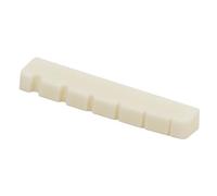 Miwayer 4/5/6 String Electric Bass Bone Bridge Nut Flat Bottom Pre-Slotted Made of Real Bone (6S 52X6X9.3/8 1pack)