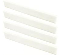 Miwayer 4 Pack Guitar Untreated Bone Saddle, Guitar Bridge Blank Saddles, Cut from Whole Bones 80 x 10 x 3mm