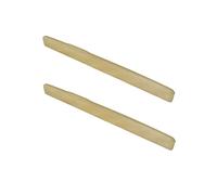 Miwayer 6 String YMH Acoustic Guitar Unbleached Bone Saddle, Guitar Bridge Saddles, Cut from Whole Bones, 75x3x9.7mm (6 String YMH Guitar Saddle 75mm 2 Pack)