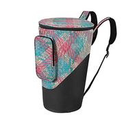 Miwayer Djembe Bag African Drum Case Deluxe Padded Sturdy Shoulders Straps Thicken Waterproof Shockproof Dustproof Only Suitable 8/10/12/13/14'' African Drum (13in, Pink)