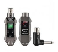 Miwayer Wireless XLR Microphone Transmitter, 4 Channels UHF, Plug-on Mic Adapter for Dynamic Microphone, Audio Mixer, PA System, DSLR Camera (MB-10)