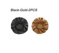 (Mix-2pcs-1) New Women's Satin Solid Wide-brimmed Sleeping Hat Unisex Head Wrap Elastic Band Cap Hair Care Bonnet Night Hat bonnet de nuit