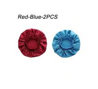 (Mix-2pcs-4) New Women's Satin Solid Wide-brimmed Sleeping Hat Unisex Head Wrap Elastic Band Cap Hair Care Bonnet Night Hat bonnet de nuit